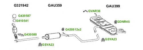 Система выпуска ОГ GT Exhaust 6010