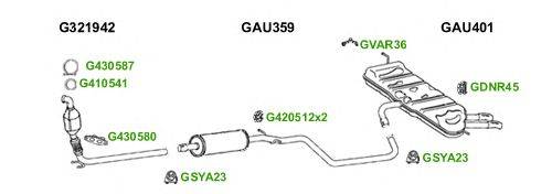 Система выпуска ОГ GT Exhaust 6014