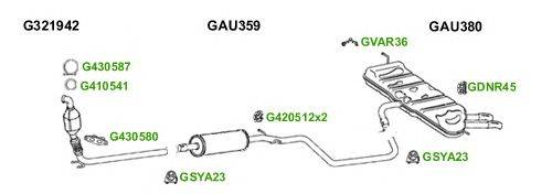 Система выпуска ОГ GT Exhaust 6015