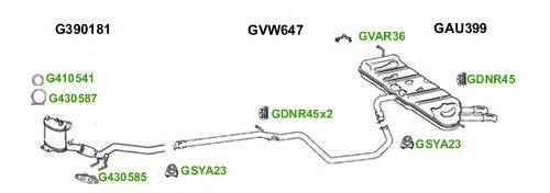 Система выпуска ОГ GT Exhaust 6018