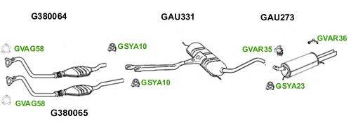 Система выпуска ОГ GT Exhaust 6037