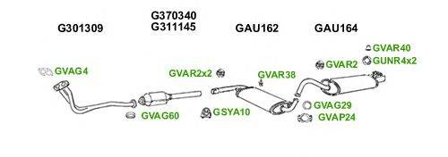 Система выпуска ОГ GT Exhaust 6093