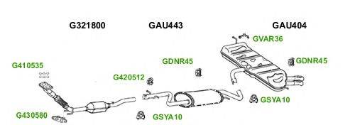 Система выпуска ОГ GT Exhaust 7622
