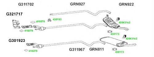 Система выпуска ОГ GT Exhaust 7718