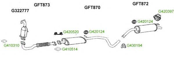 Система выпуска ОГ GT Exhaust 7798