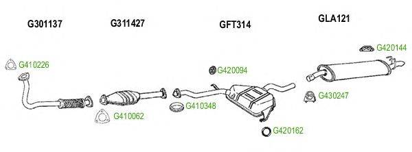 Система выпуска ОГ GT Exhaust 8176