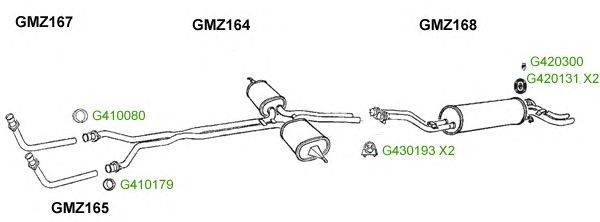 Система выпуска ОГ GT Exhaust 8346