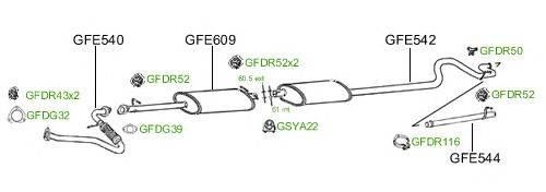 Система выпуска ОГ GT Exhaust 886