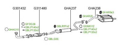 Система выпуска ОГ GT Exhaust 921
