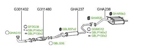 Система выпуска ОГ GT Exhaust 922