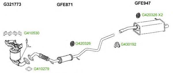 Система выпуска ОГ GT Exhaust 9371