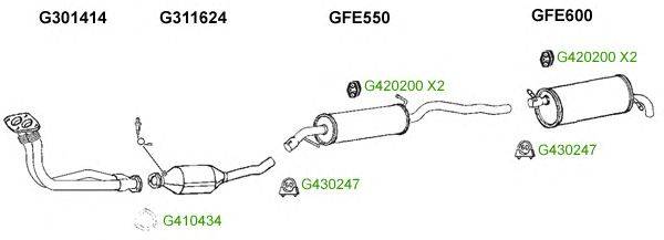 Система выпуска ОГ GT Exhaust 9374