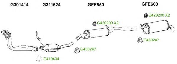 Система выпуска ОГ GT Exhaust 9386