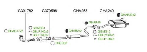 Система выпуска ОГ GT Exhaust 953