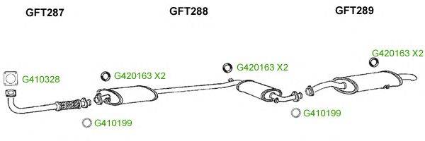 Система выпуска ОГ GT Exhaust 9547