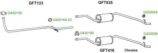 Система выпуска ОГ GT Exhaust 9600