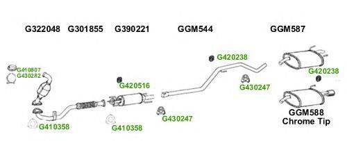 Система выпуска ОГ GT Exhaust 9709