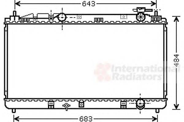 Радиатор, охлаждение двигателя VAN WEZEL 53002598
