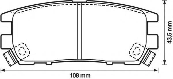 Комплект тормозных колодок, дисковый тормоз METZGER 140980