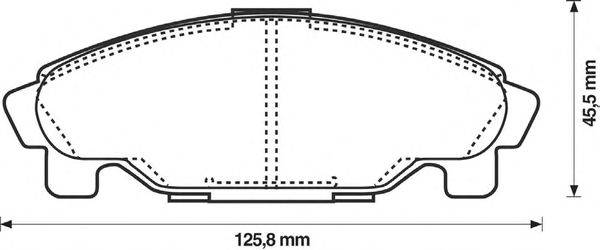 Комплект тормозных колодок, дисковый тормоз LUCAS GDB3071
