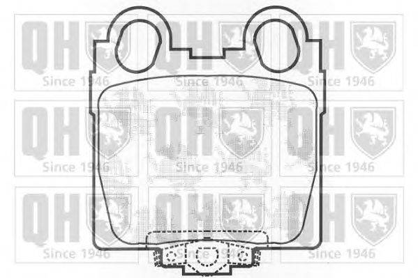 Комплект тормозных колодок, дисковый тормоз QUINTON HAZELL 23429