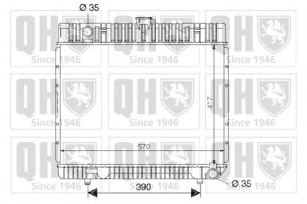 Радиатор, охлаждение двигателя QUINTON HAZELL QER1725