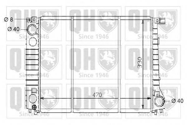 Радиатор, охлаждение двигателя QUINTON HAZELL QER1864