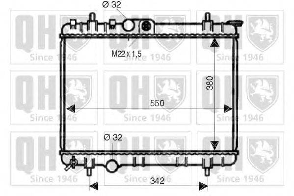Радиатор, охлаждение двигателя QUINTON HAZELL QER1967