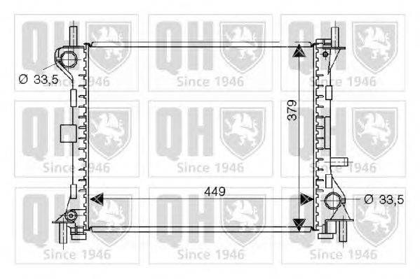 Радиатор, охлаждение двигателя QUINTON HAZELL QER2013