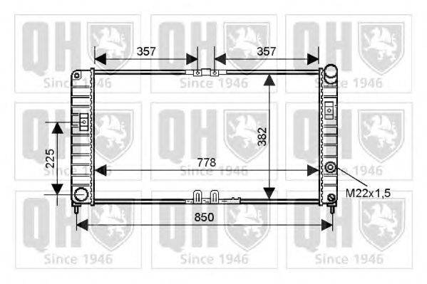 Радиатор, охлаждение двигателя QUINTON HAZELL QER2268