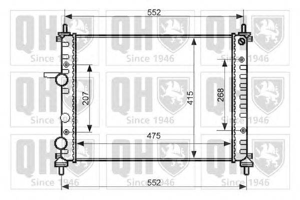 Радиатор, охлаждение двигателя QUINTON HAZELL QER2394