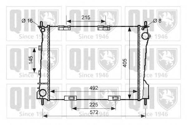 Радиатор, охлаждение двигателя QUINTON HAZELL QER2547