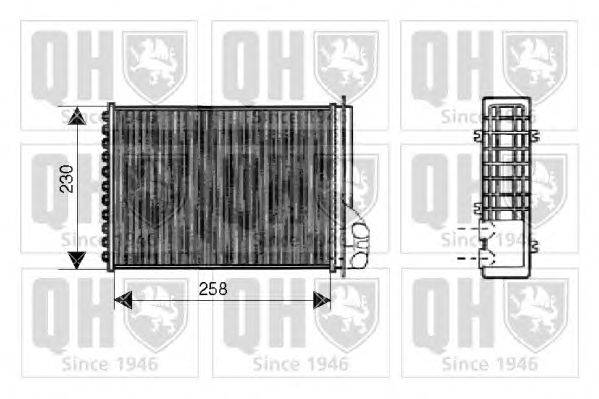Теплообменник, отопление салона QUINTON HAZELL QHR2121