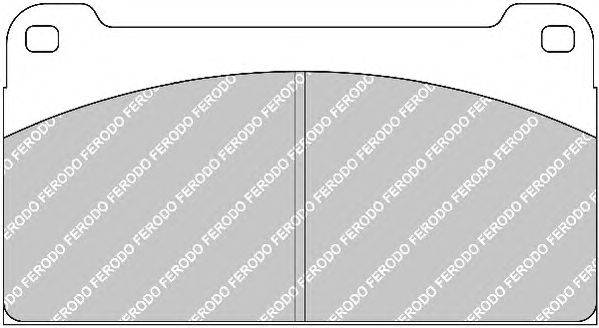 Комплект тормозных колодок, дисковый тормоз FERODO FCV959