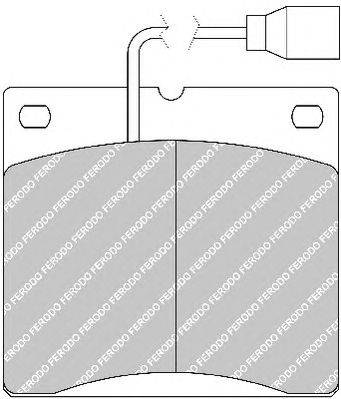 Комплект тормозных колодок, дисковый тормоз FERODO 29064