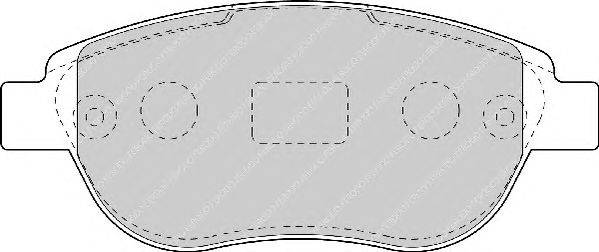 Комплект тормозных колодок, дисковый тормоз FERODO 23600