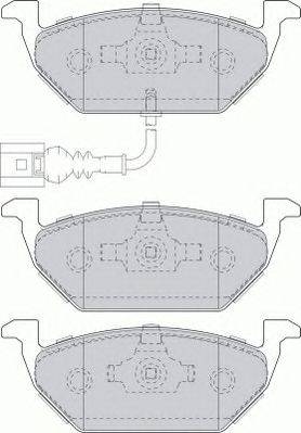 Комплект тормозных колодок, дисковый тормоз FERODO FDB1635