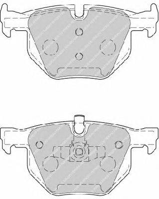 Комплект тормозных колодок, дисковый тормоз FERODO 23550