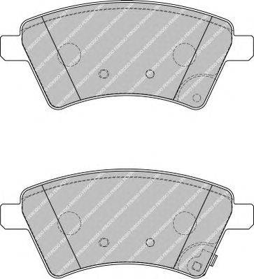 Комплект тормозных колодок, дисковый тормоз FERODO 24392