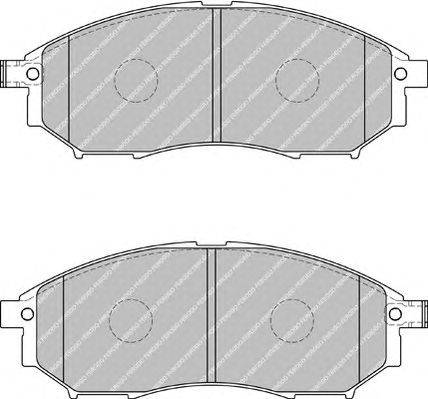 Комплект тормозных колодок, дисковый тормоз FERODO FDB1881