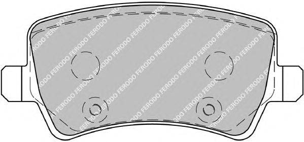 Комплект тормозных колодок, дисковый тормоз FERODO FDB1918