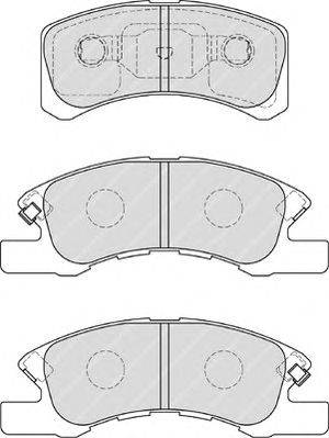 Комплект тормозных колодок, дисковый тормоз FERODO 24229