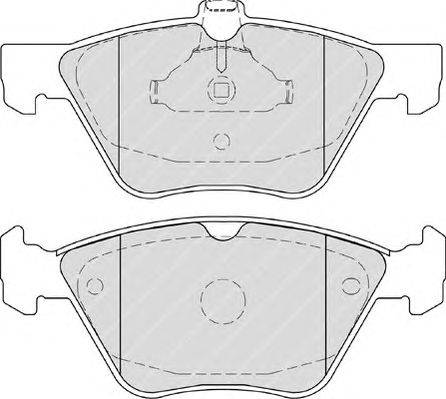 Комплект тормозных колодок, дисковый тормоз FERODO 24722