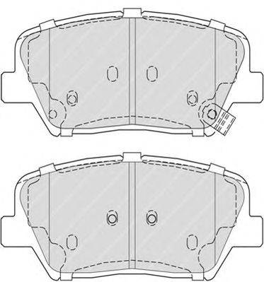 Комплект тормозных колодок, дисковый тормоз FERODO FDB4396