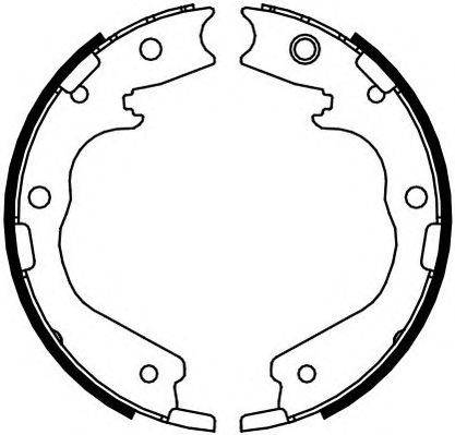 Комплект тормозных колодок, стояночная тормозная система FERODO FSB4091