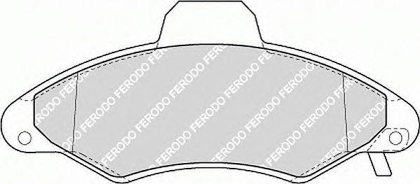 Комплект тормозных колодок, дисковый тормоз FERODO FSL1276
