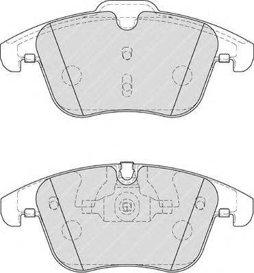 Комплект тормозных колодок, дисковый тормоз FERODO FSL4107