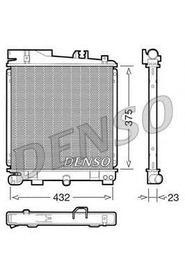 Радиатор, охлаждение двигателя DENSO DRM05029