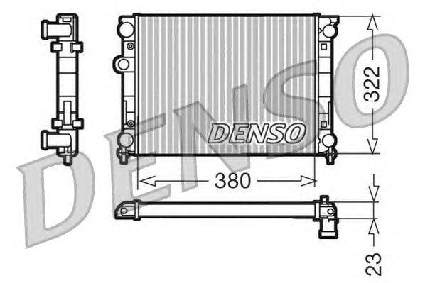 Радиатор, охлаждение двигателя DENSO DRM99001