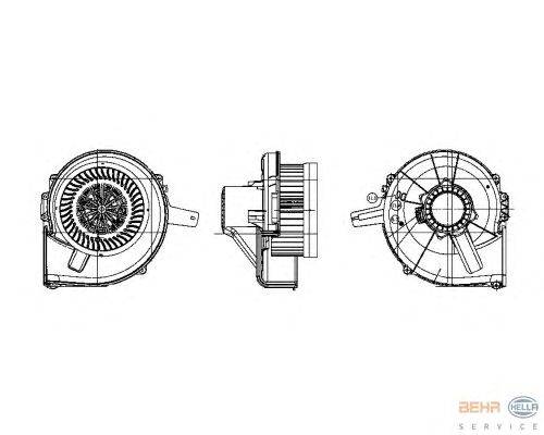 Вентилятор салона HELLA 8EW 009 157-121